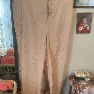 Lord & Taylor Light Khaki Chinos light pink or blush color inseam 29 hand hem